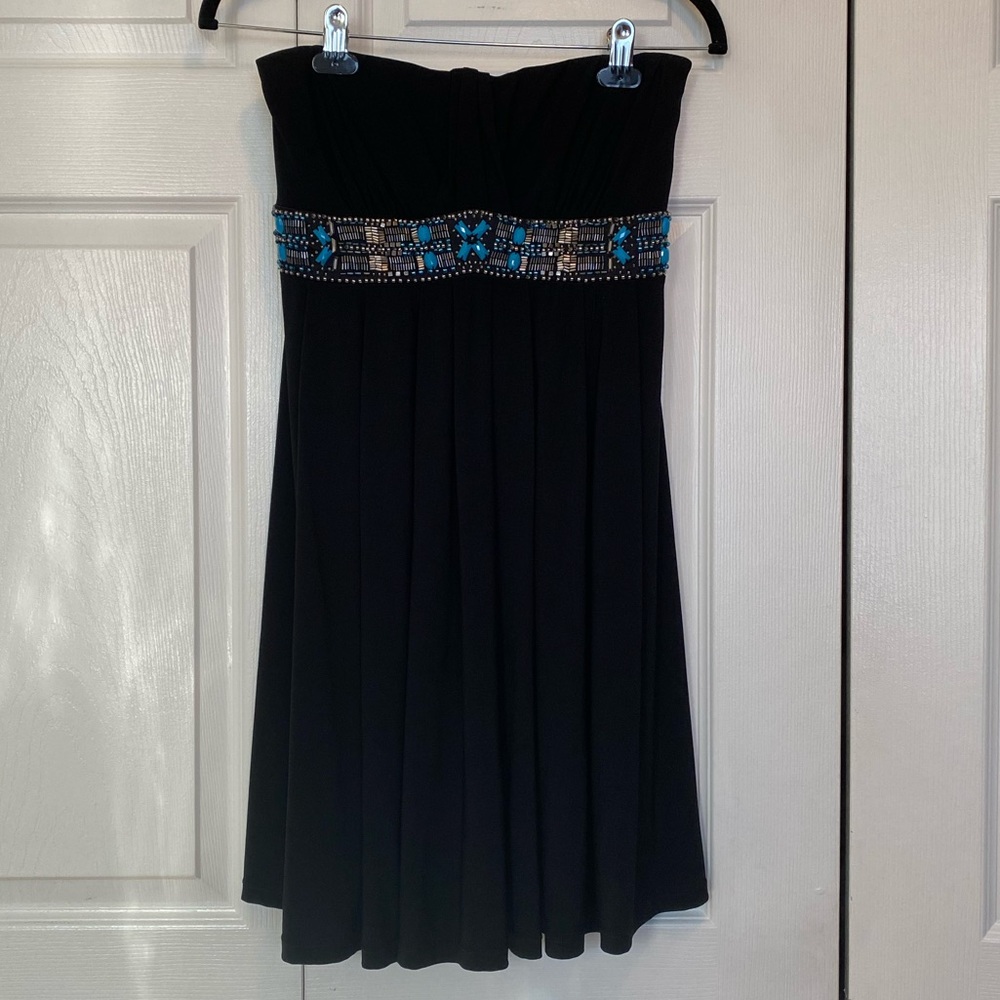 WHBM Strapless Embellished Dress